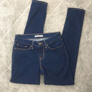 Levi's 711 Skinny Dark Blue Jeans